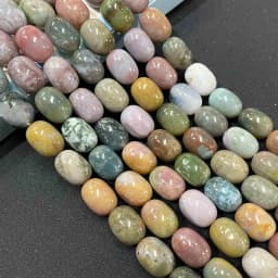 10X14MM Drum Barrel Shape Natural Stone Agates Turquoises Tiger Eye Loose Spacer Beads Charm DIY Handmade Bracelet Necklace