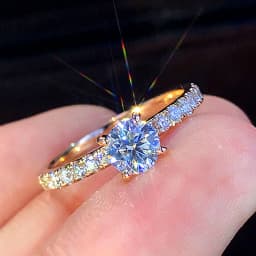 CAOSHI Simple Design Super Thin Rings Paved Tiny Crystal Stone Exquisite Women's Jewelry Daily Collocation Finger Accessories