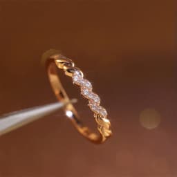 CAOSHI Simple Design Super Thin Rings Paved Tiny Crystal Stone Exquisite Women's Jewelry Daily Collocation Finger Accessories