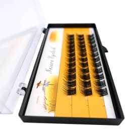 1 Box of 36 Clusters Segmented False Eyelashes Volume C 3D Eyelashes Natural Eyelash Extensions Makeup Eyelash Tool