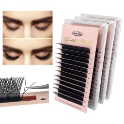 Goddess YY Shape Lashes 0.05/0.07mm C /D /M /L /CC Hand Woven Premium Soft Light Natural Eyelashes Extension Make up Eyelashes