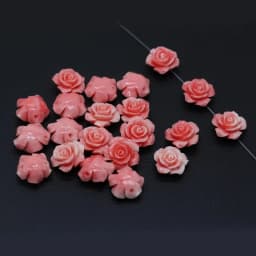 10pcs/Pack 10/11/12/15mm Flower Shape Red Natural Coral Loose Beads for Jewelry Making DIY Necklace Bracelet Earrings Accessory