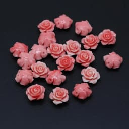 10pcs/Pack 10/11/12/15mm Flower Shape Red Natural Coral Loose Beads for Jewelry Making DIY Necklace Bracelet Earrings Accessory