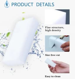 100 Pcs/lot Magic Sponge Multi-functional Cleaning Eraser Melamine Sponge For Kitchen Bathroom Cleaning Accessories 100*60*20mm