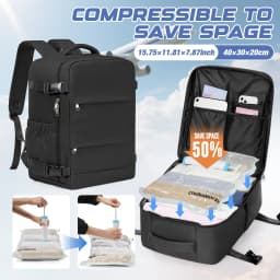 Clothing Storage Bag Personal item storage Backpack Ryanair Backpack 40x30x20 Cabin Bag, Vacuum Storage Bag With Manual Pump