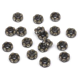 50Pcs/Lot 4/6/8/10mm Mixed Color Rhinestone Rondelle Crystal Crimp Round Loose Spacer Beads for Jewelry Making DIY Accessories