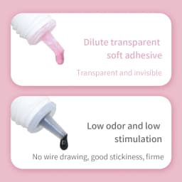 GLAMLASH 5ml 1 Second Fast Drying Strong Fake Eyelash Extension Glue for Professional Low Smell False Eye Lash Glue