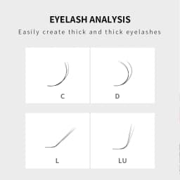 GAHAMACA W Lashes L LU 3D Premade Volume Fans Eyelash Extension Supplies Natural Faux Mink Individual Eyelashes