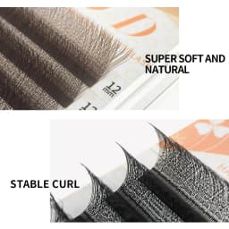 GAHAMACA W Lashes L LU 3D Premade Volume Fans Eyelash Extension Supplies Natural Faux Mink Individual Eyelashes