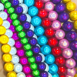 Wholesale Reflective Beads 3D Illusion Miracle Beads 4-30mm Embroidery Acrylic Beads for Jewelry necklace bracelet Making