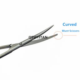 Ophthalmic stainless steel gold handle surgical scissors cosmetic plastic scissors double eyelid tools