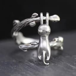 Vintage Chic Rabbit Animal Knuckle Rings for Women Charm Gothic Punk Frog Cat Octopus Opening Finger Rings Fashion Jewelry