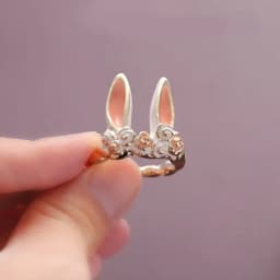 Vintage Chic Rabbit Animal Knuckle Rings for Women Charm Gothic Punk Frog Cat Octopus Opening Finger Rings Fashion Jewelry