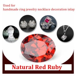 Brilliant Cut 13x18mm Oval Cut Red Lab Grown Ruby Gemstones Garnet Diy Jewelry VVS Gem  For Diy Jewelry Making