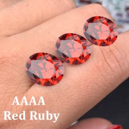 Brilliant Cut 13x18mm Oval Cut Red Lab Grown Ruby Gemstones Garnet Diy Jewelry VVS Gem  For Diy Jewelry Making