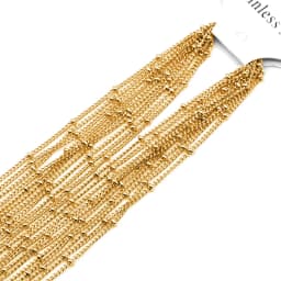 10pcs Stainless Steel Bead Chain Necklace Chains for DIY Jewelry Making Necklaces Accessories Handmade Supplies Wholesale