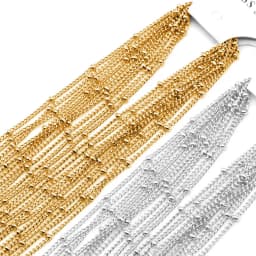 10pcs Stainless Steel Bead Chain Necklace Chains for DIY Jewelry Making Necklaces Accessories Handmade Supplies Wholesale