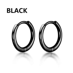 1 pair Women/Man Stainless Steel Small Hoops Earring Piercing Ear Cartilage Tragus Simple Thin Circle Anti-allergic Ear Buckle