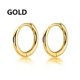 1 pair Women/Man Stainless Steel Small Hoops Earring Piercing Ear Cartilage Tragus Simple Thin Circle Anti-allergic Ear Buckle