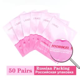 50pairs Eyelash Patches For Building Grafted Eyelash Pads Russian Packing Under Eyes Paper Stickers For Eyelash Extension