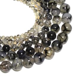 Natural Stone Beads Lava Tiger Eye Agate Amethyst Turquoises Round Loose Spacer Beads for Jewelry Making Diy Bracelet Charms