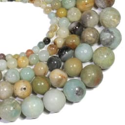 Natural Stone Beads Lava Tiger Eye Agate Amethyst Turquoises Round Loose Spacer Beads for Jewelry Making Diy Bracelet Charms