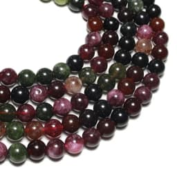 Natural Stone Beads Lava Tiger Eye Agate Amethyst Turquoises Round Loose Spacer Beads for Jewelry Making Diy Bracelet Charms