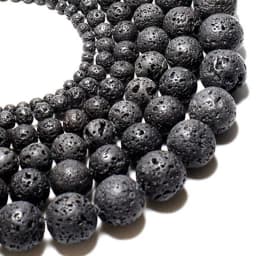 Natural Stone Beads Lava Tiger Eye Agate Amethyst Turquoises Round Loose Spacer Beads for Jewelry Making Diy Bracelet Charms
