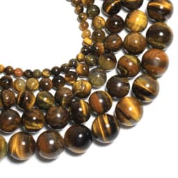 Natural Stone Beads Lava Tiger Eye Agate Amethyst Turquoises Round Loose Spacer Beads for Jewelry Making Diy Bracelet Charms
