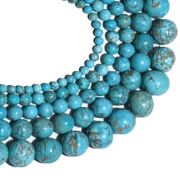Natural Stone Beads Lava Tiger Eye Agate Amethyst Turquoises Round Loose Spacer Beads for Jewelry Making Diy Bracelet Charms