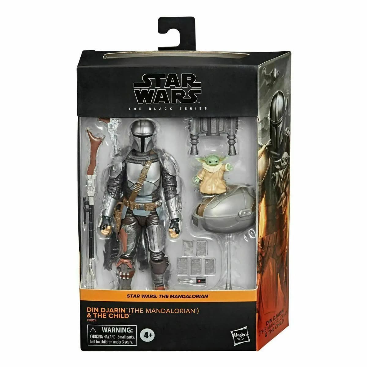 Star Wars The Black Series - Din Djarin The Mandalorian and Yoda Joints Moveable Action Figure Model Toys