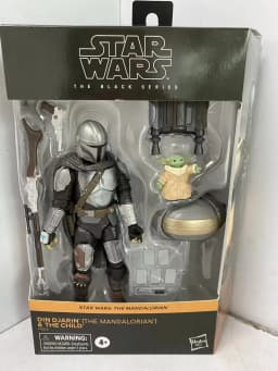 Star Wars The Black Series - Din Djarin The Mandalorian and Yoda Joints Moveable Action Figure Model Toys