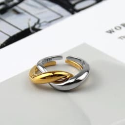 XIYANIKE Silver Color New Twisted Ring Creative Geometry Fashion Smooth Temperament French Jewelry Luxury Handmade