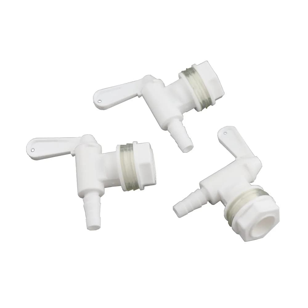 3pcs/lot White Plastic Spigot Bucket Bottling Spigot Fermenter Tap Faucet Replacement Homebrew Beer Wine Making Bar Tool