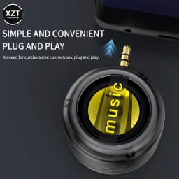 Music Sound Column Speaker Stereo Music Player Portable Mini Charging Small Speaker 3.5mm Inline External Speaker