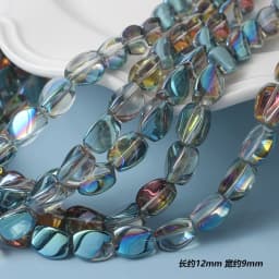 10Pcs/lot 12x9mm Flat Triangle Crystal Glass Loose Beads For Jewelry Making Handmade Accessories Fit Fashion Necklace Bracelets