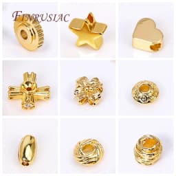 20/40/60Pcs 14K/18K Gold Plated Brass Weaving Ball Spacer Beads For DIY Bracelet Necklace Jewelry Making,Decorative Beads