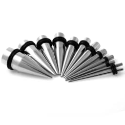 2Pcs Titanium Steel Ear Stretcher Kit Gauges Ear Tapers Expander Plugs and Tunnels Body Piercing Jewelry 1.6-10mm