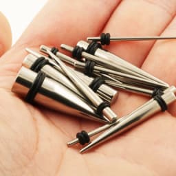 2Pcs Titanium Steel Ear Stretcher Kit Gauges Ear Tapers Expander Plugs and Tunnels Body Piercing Jewelry 1.6-10mm