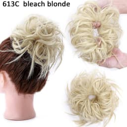 BENEHAIR Messy Hair Bun Hair Piece For Women Fluffy Tousled Updo Scrunchies Synthetic Wavy Scrunchy Ponytail 45g