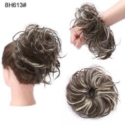 BENEHAIR Messy Hair Bun Hair Piece For Women Fluffy Tousled Updo Scrunchies Synthetic Wavy Scrunchy Ponytail 45g