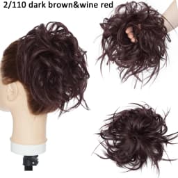 BENEHAIR Messy Hair Bun Hair Piece For Women Fluffy Tousled Updo Scrunchies Synthetic Wavy Scrunchy Ponytail 45g