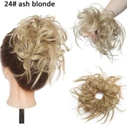 BENEHAIR Messy Hair Bun Hair Piece For Women Fluffy Tousled Updo Scrunchies Synthetic Wavy Scrunchy Ponytail 45g