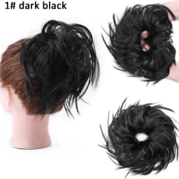 BENEHAIR Messy Hair Bun Hair Piece For Women Fluffy Tousled Updo Scrunchies Synthetic Wavy Scrunchy Ponytail 45g