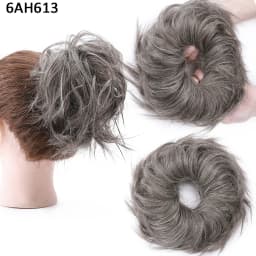BENEHAIR Messy Hair Bun Hair Piece For Women Fluffy Tousled Updo Scrunchies Synthetic Wavy Scrunchy Ponytail 45g