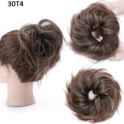BENEHAIR Messy Hair Bun Hair Piece For Women Fluffy Tousled Updo Scrunchies Synthetic Wavy Scrunchy Ponytail 45g