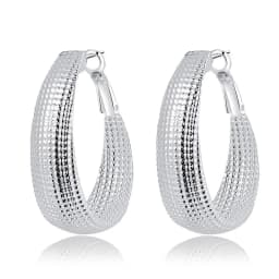 lady hot gifts unique design fashion beautiful women silver color party Earring Jewelry free shipping factory price