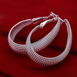 lady hot gifts unique design fashion beautiful women silver color party Earring Jewelry free shipping factory price