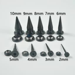 1 Set Unisex 2 In 1 Surgical Steel Fit Interchangeable Taper Plug Earlets Body Piercing Ear Expander Screw Back Gauges 2mm-10mm