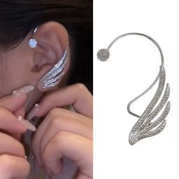 Fashion Zircon Butterfly Ear Clips Sparkling Rhinestone Ear Cuff Clips Earrings Without Piercing For Women Wedding Jewelry Gifts